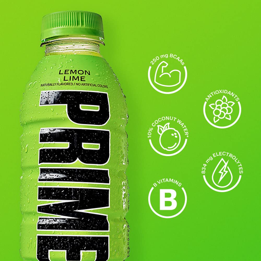 Prime Hydration Drink Sports Beverage "ORANGE," Naturally Flavored, 10% Coconut Water, 250mg BCAAs, B Vitamins, Antioxidants, 835mg Electrolytes, Only 20 Calories per 16.9 Fl Oz Bottle (Pack of 12) - Image 2